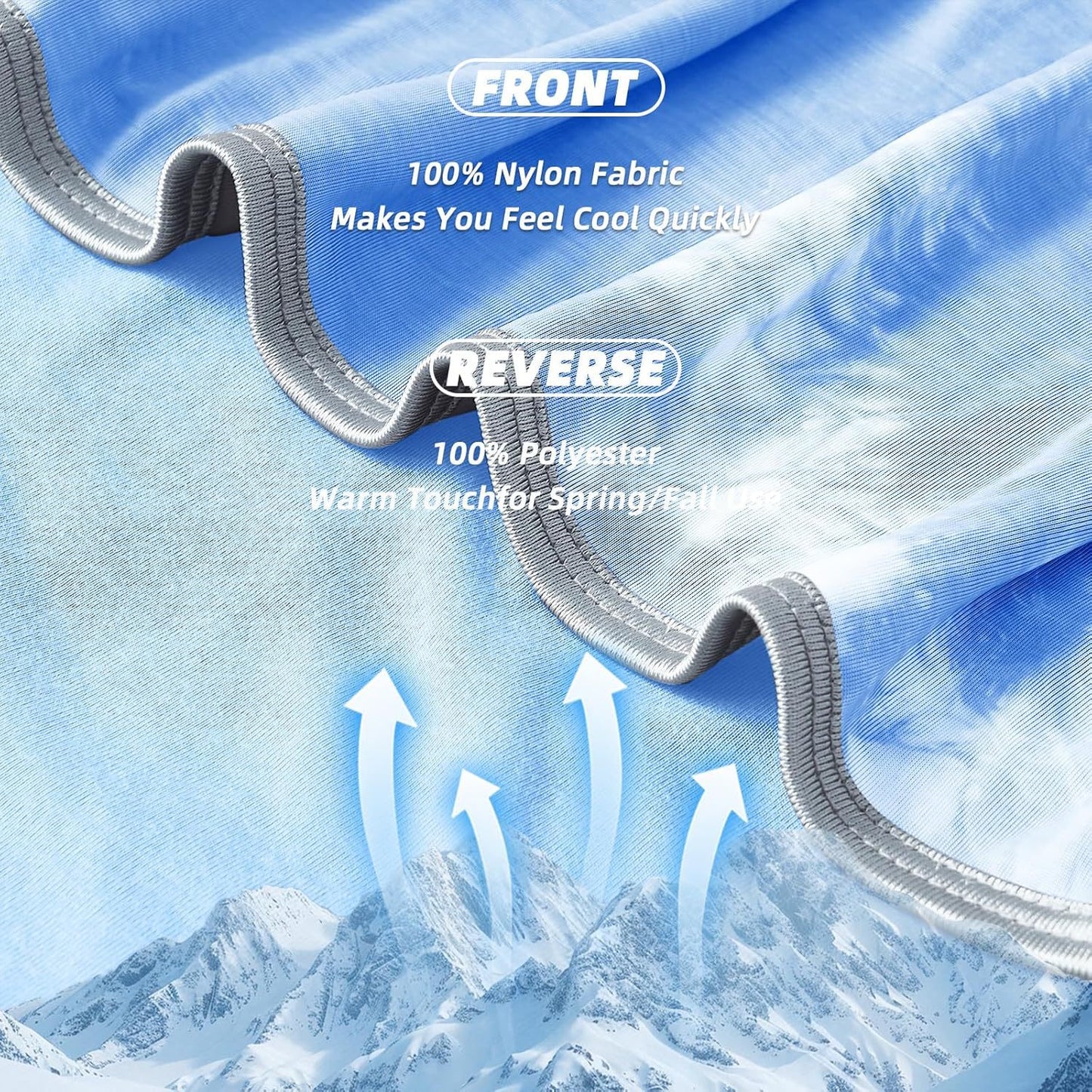 Ice Cooling Blanket for Summer, Luxury Cold Touch Throw for Hot Sleepers