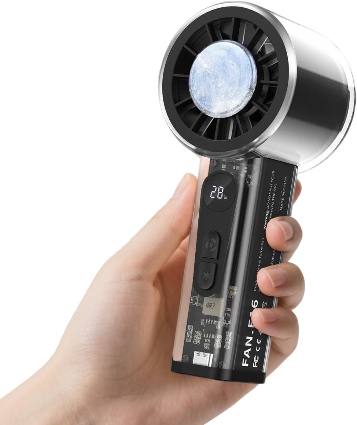 Connexg Portable Cyber-Transparent Cooling Fan