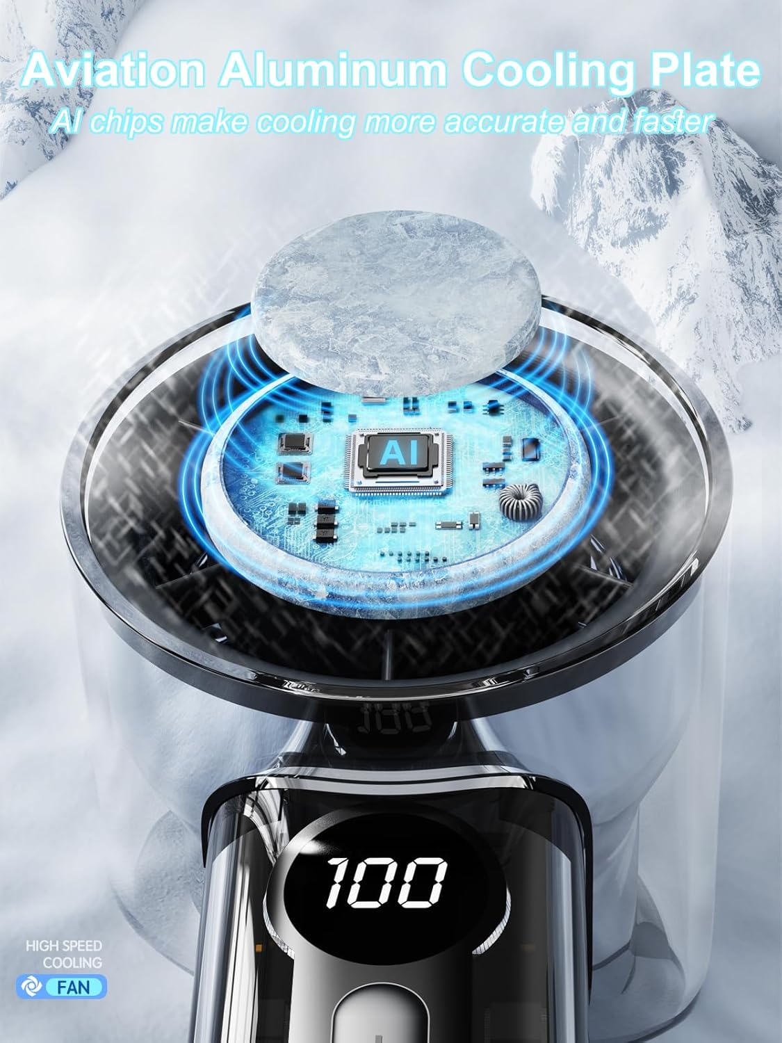 Connexg Portable Cyber-Transparent Cooling Fan