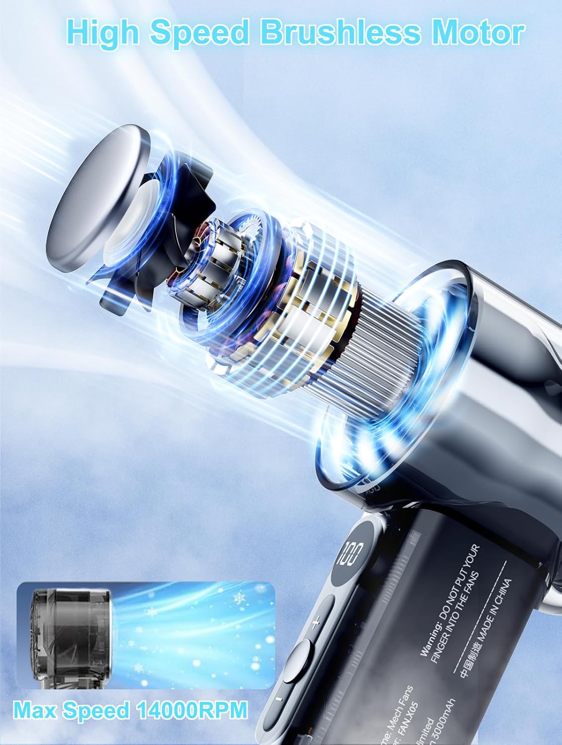 Connexg Portable Cyber-Transparent Cooling Fan