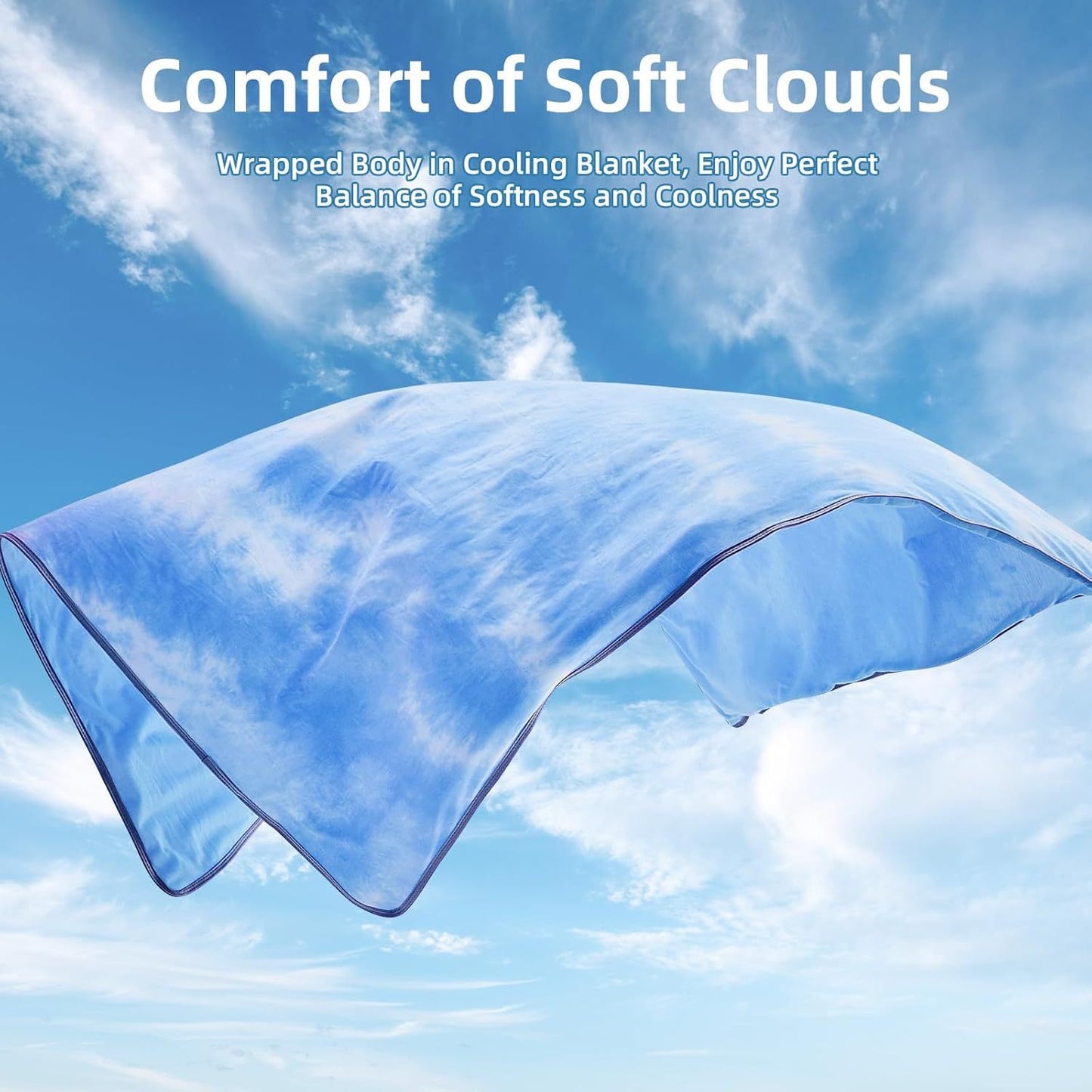 Ice Cooling Blanket for Summer, Luxury Cold Touch Throw for Hot Sleepers